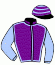 casaque portée par Provost D. jockey du cheval de course WOODCHURCH, information pmu ZETURF