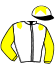 casaque portée par Mendizabal I. jockey du cheval de course APRIL ANGEL, information pmu ZETURF