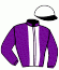 casaque portée par Roussel Ale. jockey du cheval de course DRAGONS PLEASE, information pmu ZETURF