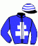 casaque portée par Piccone T. jockey du cheval de course PRAXEOLOGY, information pmu ZETURF