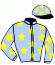 casaque portée par Lacroix Mlle J. jockey du cheval de course TROIS POINT HUIT, information pmu ZETURF
