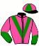 casaque portée par Barzalona M. jockey du cheval de course BURSTOW, information pmu ZETURF