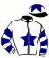 casaque portée par Pacaut Mlle C. jockey du cheval de course L'ARGENT, information pmu ZETURF