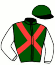 casaque portée par Mosse G. jockey du cheval de course YES ZARA, information pmu ZETURF