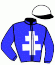 casaque portée par Courtalon Tho. jockey du cheval de course ACT OF MAGIC, information pmu ZETURF