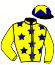 casaque portée par Guyon M. jockey du cheval de course POWER OF THOR, information pmu ZETURF
