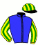 casaque portée par Nicco Mlle A. jockey du cheval de course FUCHSIA, information pmu ZETURF