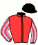 casaque portée par Madamet A. jockey du cheval de course SNOOZE BUTTON, information pmu ZETURF