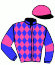 casaque portée par Lecoeuvre C. jockey du cheval de course KEZIAH, information pmu ZETURF