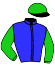 casaque portée par Molins Mme Amb. jockey du cheval de course MORCOTE, information pmu ZETURF