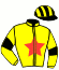 casaque portée par Journiac H. jockey du cheval de course ELKABIER, information pmu ZETURF