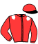 casaque portée par Carboni Luc. jockey du cheval de course POWERKISS D'OROUX, information pmu ZETURF