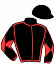 casaque portée par Baron Axe.  jockey du cheval de course BAFFI, information pmu ZETURF