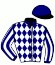 casaque portée par Peslier O. jockey du cheval de course ALESSANDRO, information pmu ZETURF