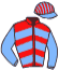 casaque portée par Pasquier S. jockey du cheval de course INNOVATOR, information pmu ZETURF