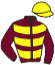 casaque portée par Doyle Jam. W. jockey du cheval de course IBERIAN, information pmu ZETURF casaque portée par Doyle Jam. W. jockey du cheval de course IBERIAN, information pmu ZETURF