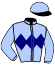 casaque portée par Barzalona M. jockey du cheval de course ROSE PRICK, information pmu ZETURF