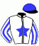 casaque portée par Thomas Ron. jockey du cheval de course GRISELDA, information pmu ZETURF casaque portée par Thomas Ron. jockey du cheval de course GRISELDA, information pmu ZETURF
