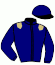 casaque portée par Molins Mme Amb. jockey du cheval de course AMERICANO, information pmu ZETURF