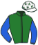 casaque portée par Molins Mme Amb. jockey du cheval de course ZOE, information pmu ZETURF