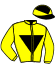 casaque portée par Baudet N. jockey du cheval de course LE CHAT BOTTE, information pmu ZETURF