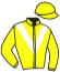 casaque portée par Guyon M. jockey du cheval de course BIANCA DE GHAZAL, information pmu ZETURF