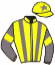 casaque portée par Pouchin A. jockey du cheval de course GUERRIER MYSTERE, information pmu ZETURF casaque portée par Pouchin A. jockey du cheval de course GUERRIER MYSTERE, information pmu ZETURF