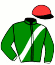 casaque portée par Boutin H. jockey du cheval de course TWO TWO TWO, information pmu ZETURF