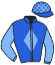 casaque portée par Besnier H. jockey du cheval de course STANGHELI, information pmu ZETURF