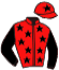 casaque portée par Pouchin A. jockey du cheval de course TIME TO PARLEY, information pmu ZETURF