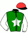 casaque portée par Lecoeuvre C. jockey du cheval de course CALADBOLG, information pmu ZETURF