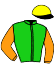 casaque portée par Santiago Mlle D. jockey du cheval de course SASSY RASCAL, information pmu ZETURF casaque portée par Santiago Mlle D. jockey du cheval de course SASSY RASCAL, information pmu ZETURF