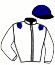 casaque portée par Barzalona M. jockey du cheval de course BLACK HAWK, information pmu ZETURF