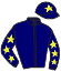 casaque portée par Claudic J. jockey du cheval de course FINE GOLD, information pmu ZETURF