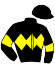 casaque portée par Bachelot T. jockey du cheval de course REVALITE, information pmu ZETURF