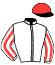casaque portée par Boutin Hug. jockey du cheval de course LEXOVIENNE, information pmu ZETURF