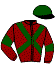 casaque portée par Piccone T. jockey du cheval de course SINDIA, information pmu ZETURF