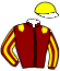 casaque portée par Evin S. jockey du cheval de course MUZIK DU LEMO (FR), information pmu ZETURF