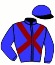 casaque portée par Chevillard T. jockey du cheval de course ROCKTALINE (FR), information pmu ZETURF