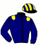 casaque portée par Bourez B. jockey du cheval de course COCODY DU BANCO (FR), information pmu ZETURF