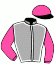 casaque portée par Desoutter Mlle N. jockey du cheval de course RISKAYA (FR), information pmu ZETURF