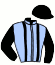 casaque portée par Benoist G. jockey du cheval de course MANA MAHA (FR), information pmu ZETURF