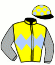 casaque portée par Girard F. jockey du cheval de course ROCKY TAO (FR), information pmu ZETURF