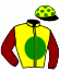 casaque portée par Henderson T. jockey du cheval de course LAKE DIAMOND (FR), information pmu ZETURF
