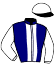 casaque portée par Madamet A. jockey du cheval de course INDY DU SEUIL (FR), information pmu ZETURF