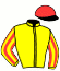 casaque portée par Ruis S. jockey du cheval de course STROMBOLI (FR), information pmu ZETURF