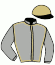 casaque portée par Velon Mlle M. jockey du cheval de course MONA LISA KLAXON (FR), information pmu ZETURF