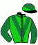 casaque portée par Velon Mlle M. jockey du cheval de course BAILEYS ECLAIR, information pmu ZETURF
