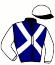 casaque portée par Maillot S. jockey du cheval de course SCILIAR, information pmu ZETURF