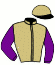 casaque portée par Mescam D. jockey du cheval de course LA BRETESCHE, information pmu ZETURF